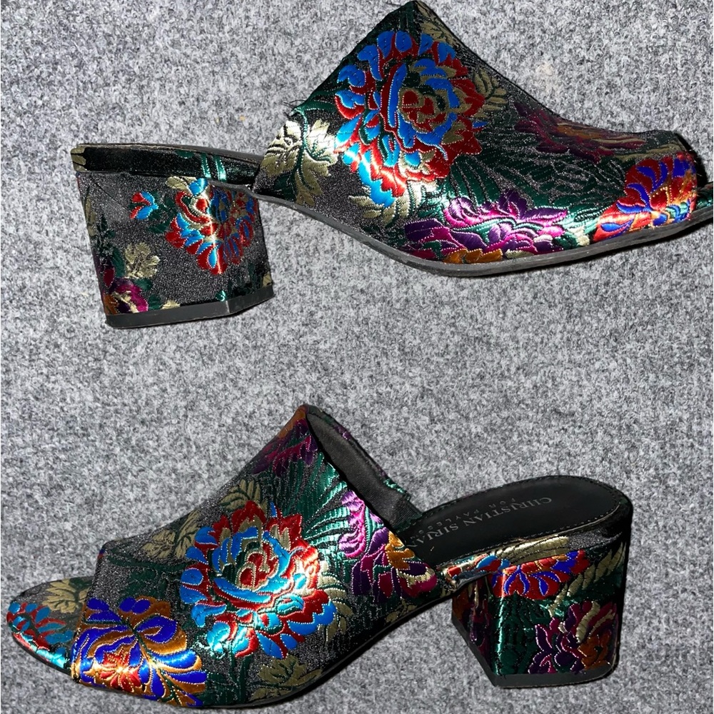 Black Christian Siriano for Payless Colorful Mules